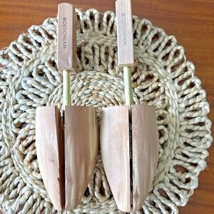 Bostonian Men's Shoe Tree‎ Adjustable Shaper Insert Pair Size Large Cedar Wood